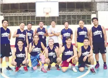  ?? (CONTRIBUTE­D FOTO) ?? CHAMPION. The Panthers (above) survived the Wolves, 67-64, to win the Elite Basketball Club Cebu Season 7.