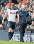  ?? REUTERS ?? Harry Kane leaves the pitch during the FA Cup match against Millwall.