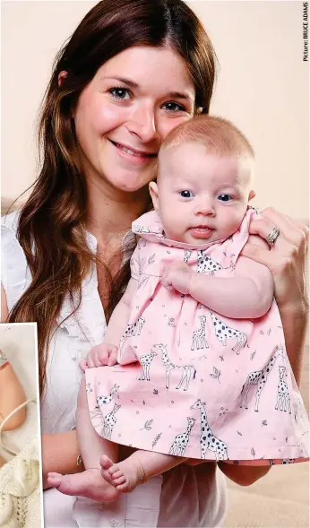  ??  ?? Above: A fully recovered Heidi with her mother Laura Daykin. Left: In hospital this month at the height of her sepsis battle