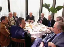  ?? ESTADÃO ?? À mesa. Temer mais ouviu do que falou em almoço