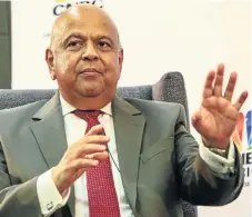  ?? /Sunday Times ?? Budget balancer: Finance Minister Pravin Gordhan says the incentive pie will shrink.