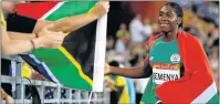  ?? Picture: GETTY IMAGES ?? CHALLENGED: Caster Semenya, whose future is in the balance, wins gold in the 800 metres at the Commonweal­th Games