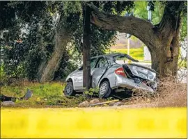  ?? Watchara Phomicinda Orange County Register ?? A CORONA MAN was arrested on suspicion of murder shortly after a car crash in Riverside County. Three boys survived the crash with moderate injuries.