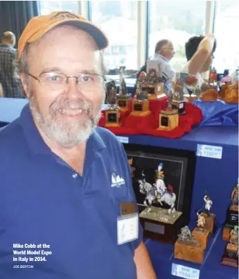  ?? JOE BERTON ?? Mike Cobb at the World Model Expo in Italy in 2014.