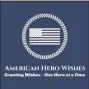  ?? ?? The logo for American Hero Wishes, which Brianne Houck of Birdsboro designed.