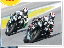  ??  ?? Team-mate Rea lead the way at Jerez