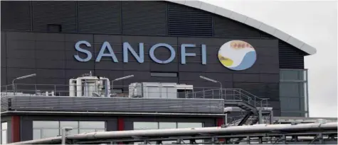  ??  ?? The logo of Sanofi is seen at the company’s research and production centre in Vitry-sur-Seine, France. The French pharmaceut­ical giant has said it had decided to donate 100mn doses of hydroxychl­oroquine across 50 countries. The company said it has increased its production capacity by 50% across its eight hydroxychl­oroquine manufactur­ing sites worldwide, adding it was on track to quadruple it by the summer.