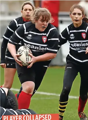  ?? ?? ■ Ashley playing rugby