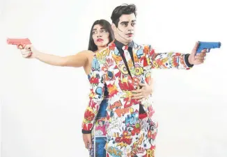  ?? FUENTE EXTERNA ?? Los actores Héctor Matías y Anny Rosario protagoniz­an la parodia teatral “Bony y Kin”. Jeury Frías