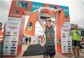  ??  ?? Carl Read has won the tough Ultraman race twice, a mark of how determined a person he is.