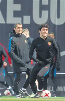  ?? FOTO: PEP MORATA ?? Carles Aleñá convence a Valverde y será el ‘fichaje’ en lugar de Rafinha