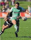  ?? PHOTO: PHOTOSPORT ?? Manawatu¯ threw away a 17-0 lead to lose to Hawke’s Bay on Sunday.