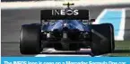  ?? ?? The INEOS logo is seen on a Mercedes Formula One car.