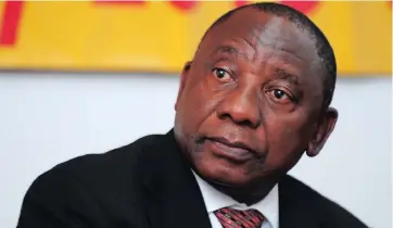  ?? Picture: PHANDO JIKELO ?? ALL IN AGREEMENT: Deputy President Cyril Ramaphosa said President Jacob Zuma was close to setting up a commission of inquiry into state capture.