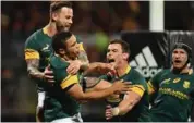  ??  ?? South Africa’s Springboks