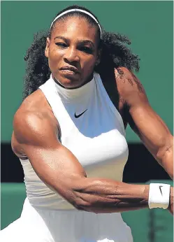  ?? PA. ?? Serena Williams is possibly the greatest ever female tennis player but the men versus women debate is pointless.