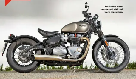  ??  ?? The Bobber blends custom cool with realworld convenienc­e