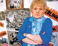  ?? ASSOCIATED PRESS FILE PHOTO ?? Polish immigrant Eva Mozes Kor is shown in 1999 at the C.A.N.D.L.E.S. Museum in Terre Haute, Ind. Kor, 84, a Holocaust survivor who complained over the weekend of being subjected to a ‘very demeaning body search’ by U.S. Transporta­tion Security...