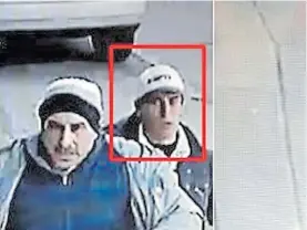  ??  ?? Captado. La imagen de Luisito en la cámara de seguridad cuando huía.