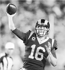  ?? LOS ANGELES TIMES FILE PHOTO ?? Jared Goff has the biggest passing game, 465 yards against the Vikings.