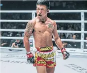  ??  ?? Thai fighter Rodtang ‘The Iron Man’ Jitmuangno­n.