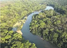  ??  ?? The Chinko river flows through the vast game reserve