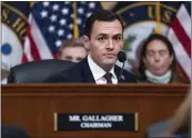  ?? J. SCOTT APPLEWHITE — THE ASSOCIATED PRESS FILE ?? Rep. Mike Gallagher, R-Wis., leads a hearing at the Capitol in Washington on Feb. 28, 2023.