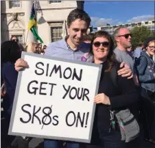  ??  ?? Local Activist and Sligo ARC member Peigin Doyle at the march.