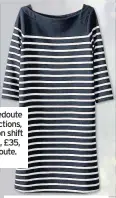  ??  ?? La Redoute Collection­s, Breton shift dress, £35, laredoute. co.uk