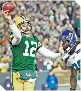  ?? / FOTO: AFP ?? Rodgers esfumó las aspiracion­es de Seattle.
