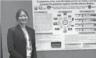  ?? PROVIDED BY ALEX COHEN GRAY ?? Isabelle Shin is currently working at Northern Arizona University under the supervisio­n of biochemist­ry professor Andy Koppisch, looking into methicilli­nsusceptib­le staph under varying conditions.