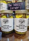  ?? COURTESY OF DEBBIE BAXTER ?? Spirited bread and butter pickles from Panorama Orchards