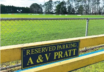  ??  ?? The pair have have been honoured with their own reserved parking spot at the Eagles home ground, allowing them to continue to watch their beloved side play.