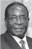  ??  ?? President Mugabe