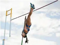  ?? ALISHA LOVRICH PHOTOGRAPH­Y ?? Olivia Mctaggart recently broke Eliza Mccartney’s pole vault record at the New Zealand secondary schools championsh­ips.