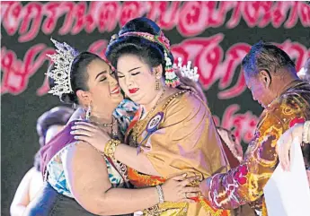  ??  ?? EMOTIONAL: Winners of plus-size beauty contests say their confidence soared after being crowned.