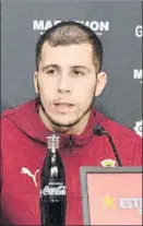  ?? FOTO: GIRONA FC ?? Rivera, ayer ante los medios