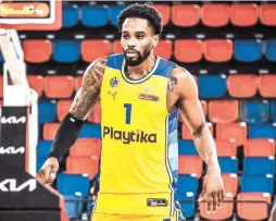  ?? (Yehuda Halickman) ?? ANTONIUS CLEVELAND has made an impact with Maccabi Tel Aviv in limited playing time, and the 30-year-old guard has embraced his role with infectious positivity.