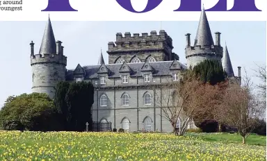  ??  ?? Gothic grandeur: Inveraray is one of Scotland’s largest private homes. Right: The castle’s impressive armoury hall