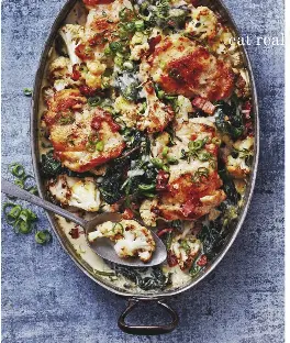 Creamy Chicken Bacon Cauliflower Bake Pressreader