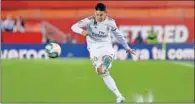  ??  ?? James Rodríguez, con el Madrid.