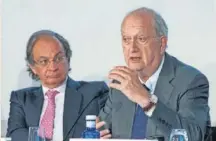  ?? MANUEL CASAMAYÓN ?? Pere Viñolas y Jan José Brugera, CEO y presidente de Colonial.