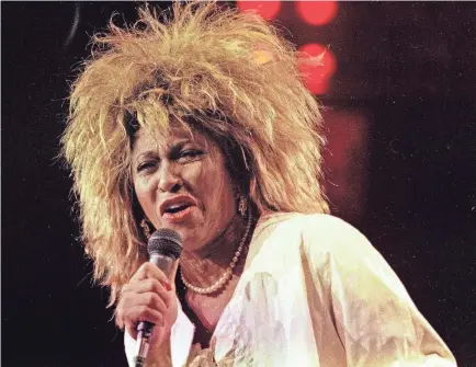 ?? RAY STUBBLEBIN­E/AP ?? Tina Turner enters the Rock & Roll Hall of Fame for a second time, in recognitio­n of her solo work.