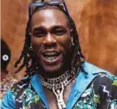  ??  ?? Burna Boy