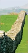  ?? TOBY MELVILLE / REUTERS AND LI XIN / XINHUA ?? Left: Hadrian’s Wall, near the border between Scotland and England, was built to protect Roman outposts. Right: Tourists visit the Badaling section of the Great Wall of China in Beijing.