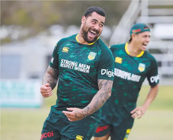  ?? Picture: STEWART MCLEAN ?? Andrew Fifita was selected in the Kangaroos squad before switching to Tonga for the World Cup. Can he now return and play for NSW next year?