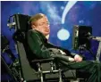  ?? Foto: Stefan Zaklin, EPA, dpa ?? Stephen Hawking ist einer der bekann testen Wissenscha­ftler gewesen. Nun ist er gestorben.