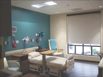  ?? Staff photo by Kelsi Brinkmeyer ?? ■ One of the newly finished patient rooms at Texarkana Emergency Center and Hospital is shown. The center has expanded its services to provide additional inpatient and outpatient aid as a hospital.