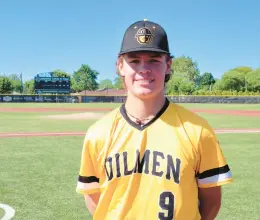  ?? DAVE MELTON/POST-TRIBUNE ?? Northwest Indiana Oilmen catcher Colin Horneman, a St. John native who just graduated from Mount Carmel in Chicago, added 40 pounds in the past year to prepare for the next stage of his baseball career.