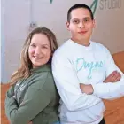  ?? ANGELA PETERSON / MILWAUKEE JOURNAL SENTINEL ?? Amber Rivard and Josh Burgos, co-owners of Daync Studio, want to offer members of the south side community the opportunit­y to learn and enjoy dance.